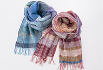 なないろストール(手織り)