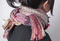 なないろストール(手織り)